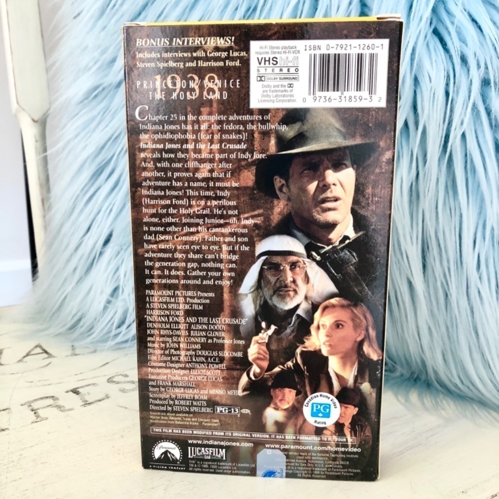 Indiana Jones,‎ VHS, Trilogy, 3 Movie, Box Set, Vintage, 1999, Good Condition - Picture 11 of 16